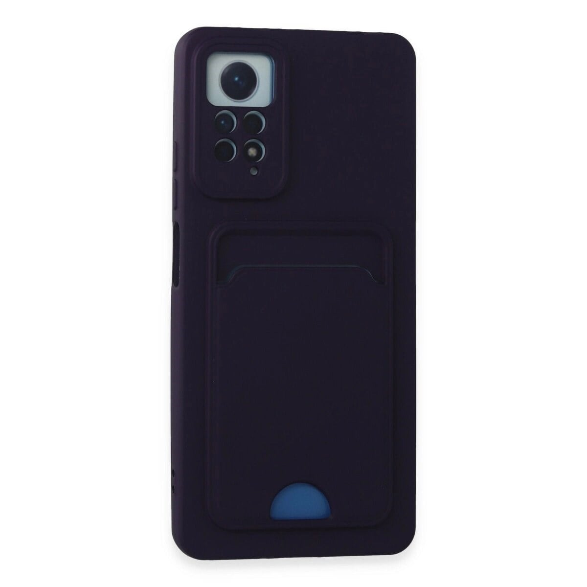 Xiaomi Redmi Note 11 Pro Kılıf Kelvin Kartvizitli Silikon - Derin Mor