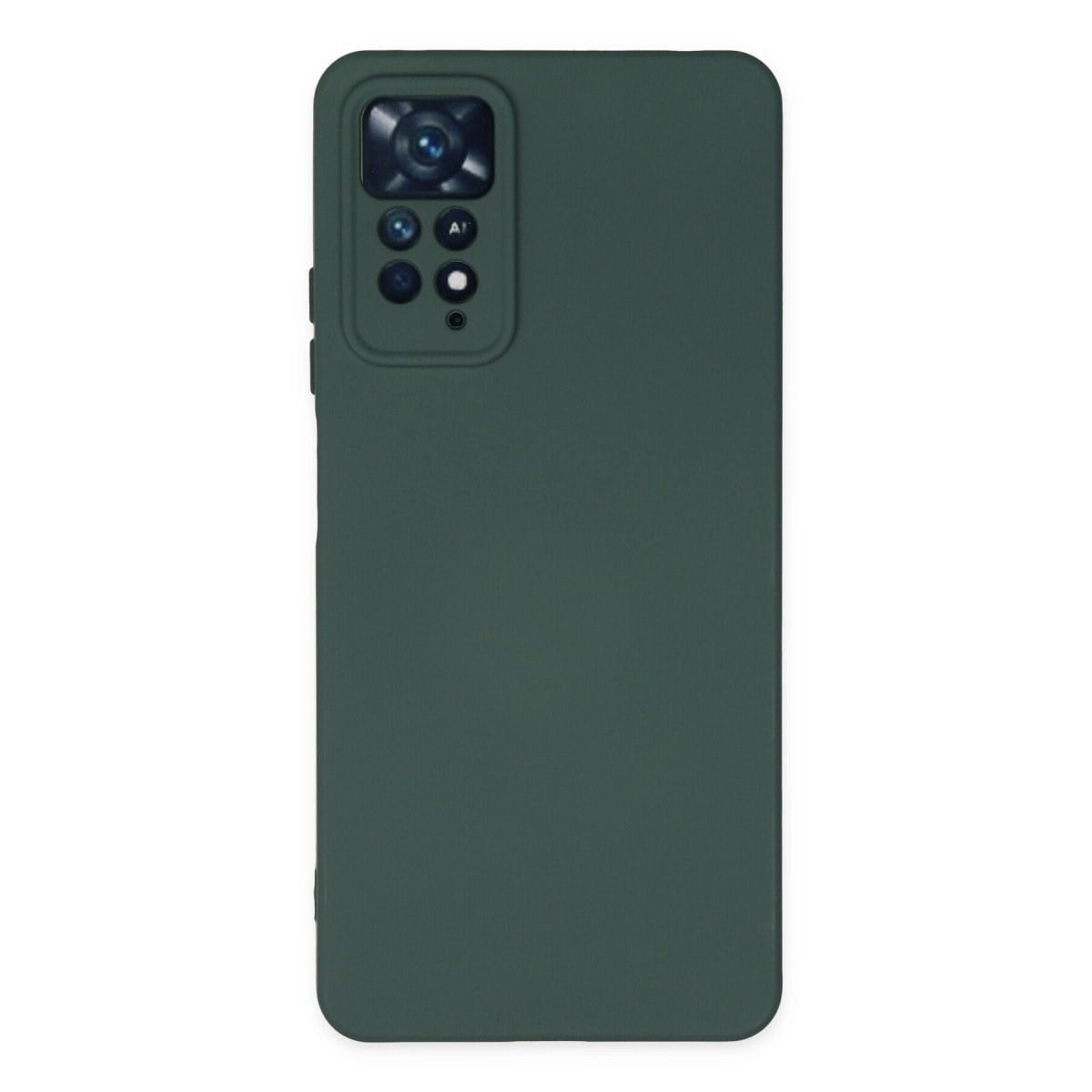 Xiaomi Redmi Note 11 Pro Kılıf Nano İçi Kadife Silikon - Koyu Yeşil
