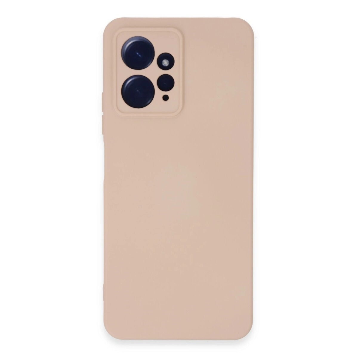 Xiaomi Redmi Note 12 4g Kılıf Nano İçi Kadife Silikon - Pudra