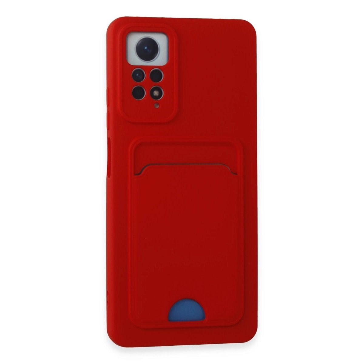Xiaomi Redmi Note 12 Pro 4g Kılıf Kelvin Kartvizitli Silikon - Kırmızı