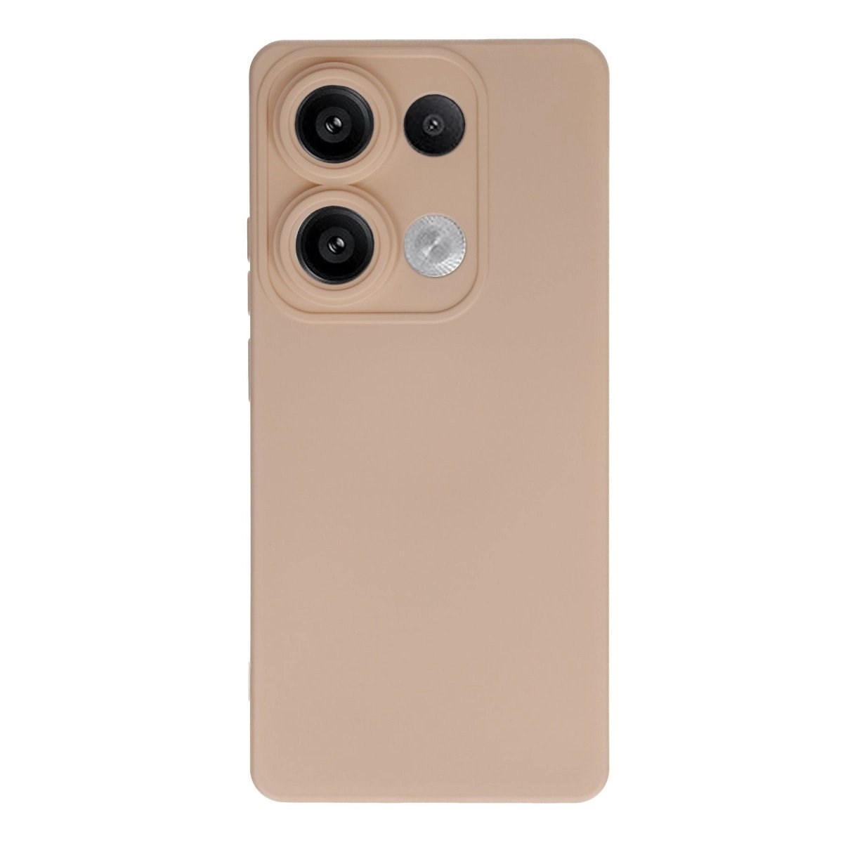 Xiaomi Redmi Note 13 4g Kılıf Nano İçi Kadife Silikon - Pudra