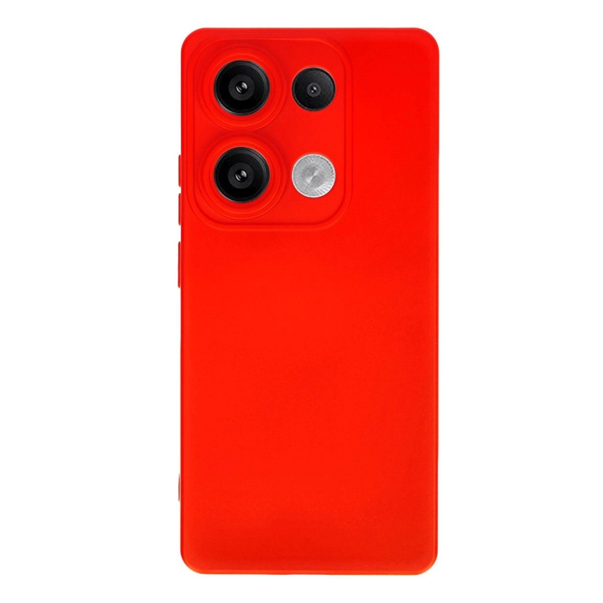 Xiaomi Redmi Note 13 4g Kılıf Nano İçi Kadife Silikon - Kırmızı