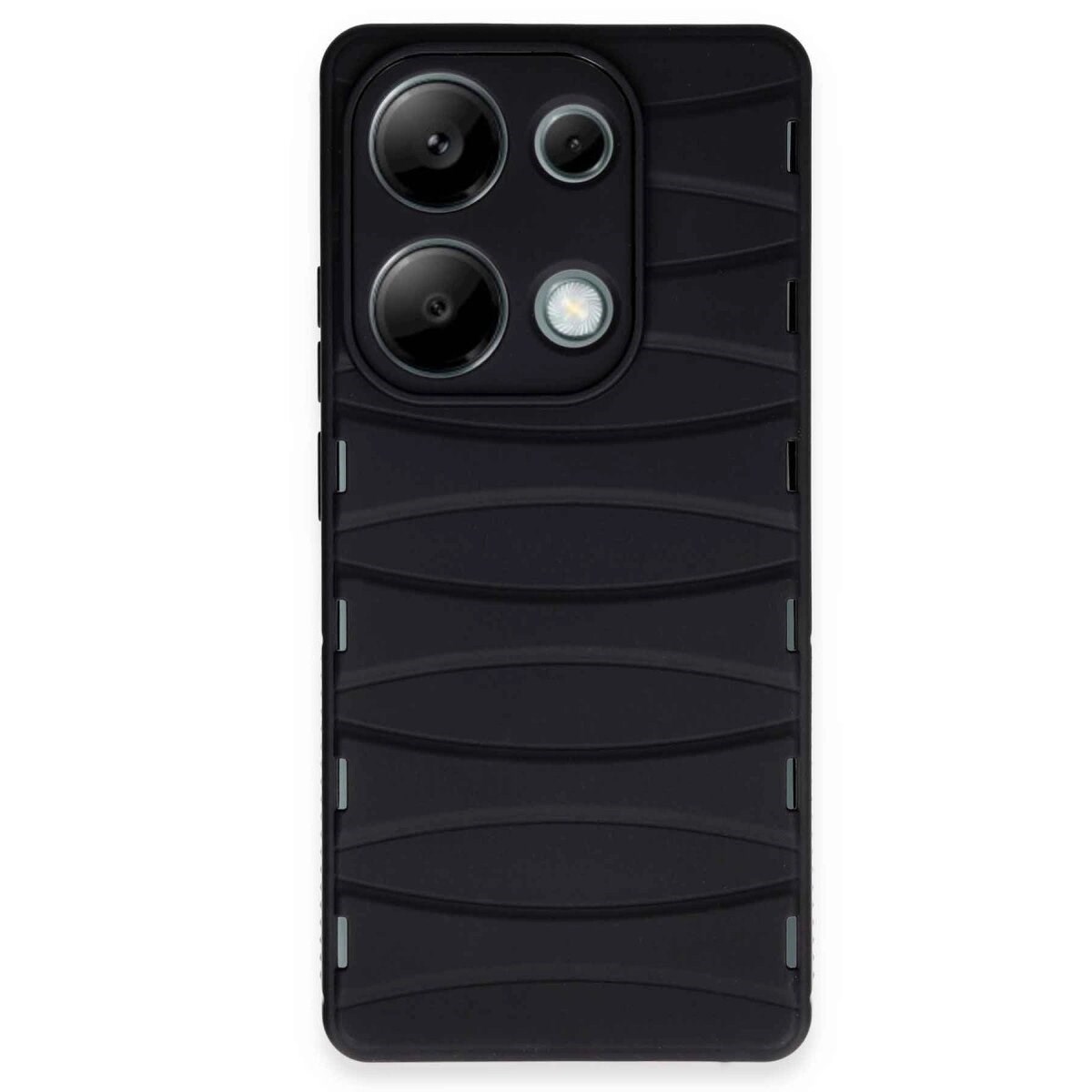 Xiaomi Redmi Note 13 Pro 4g Kılıf Bibercas Silikon Kapak - Siyah