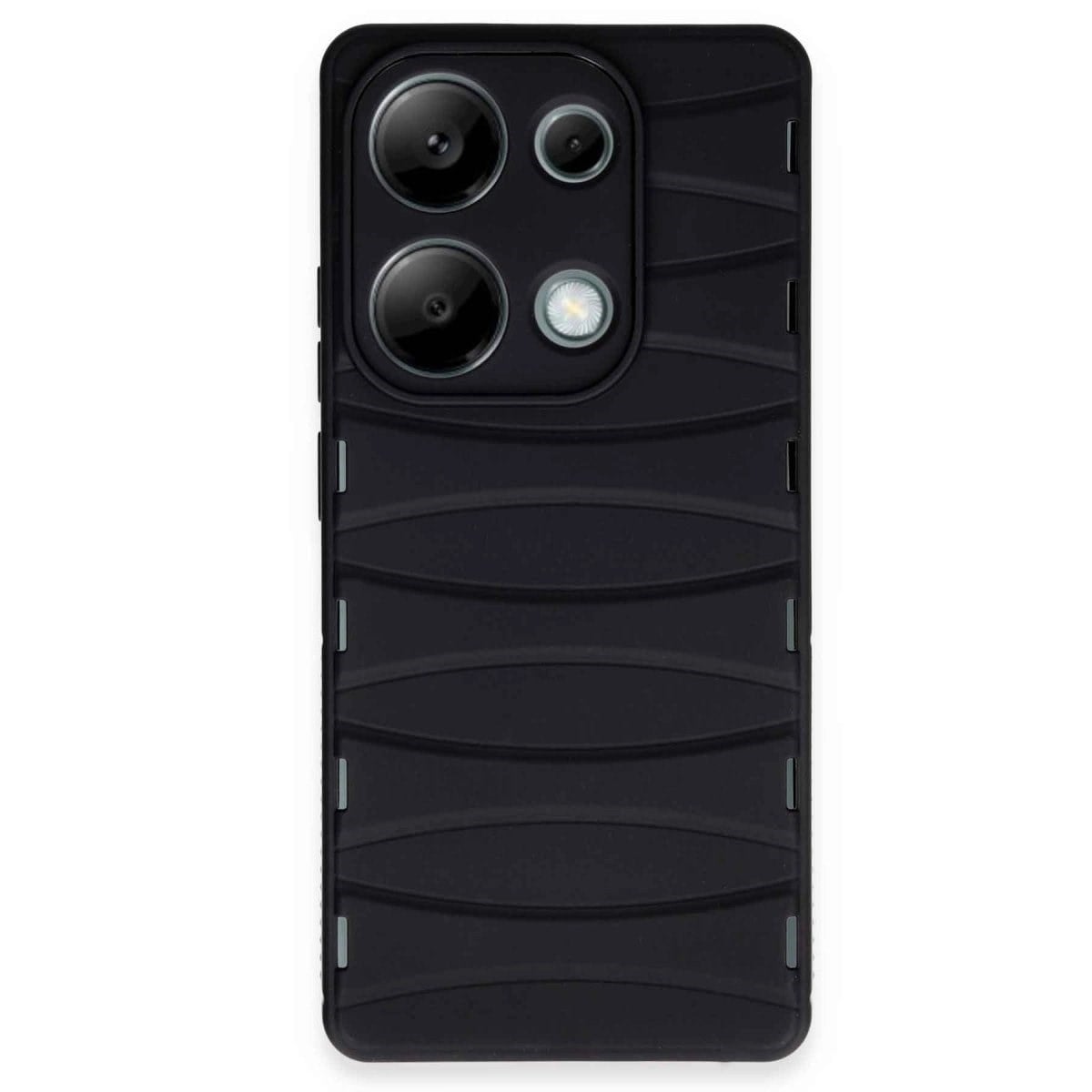 Xiaomi Redmi Note 13 Pro 4g Kılıf Bibercas Silikon Kapak - Siyah