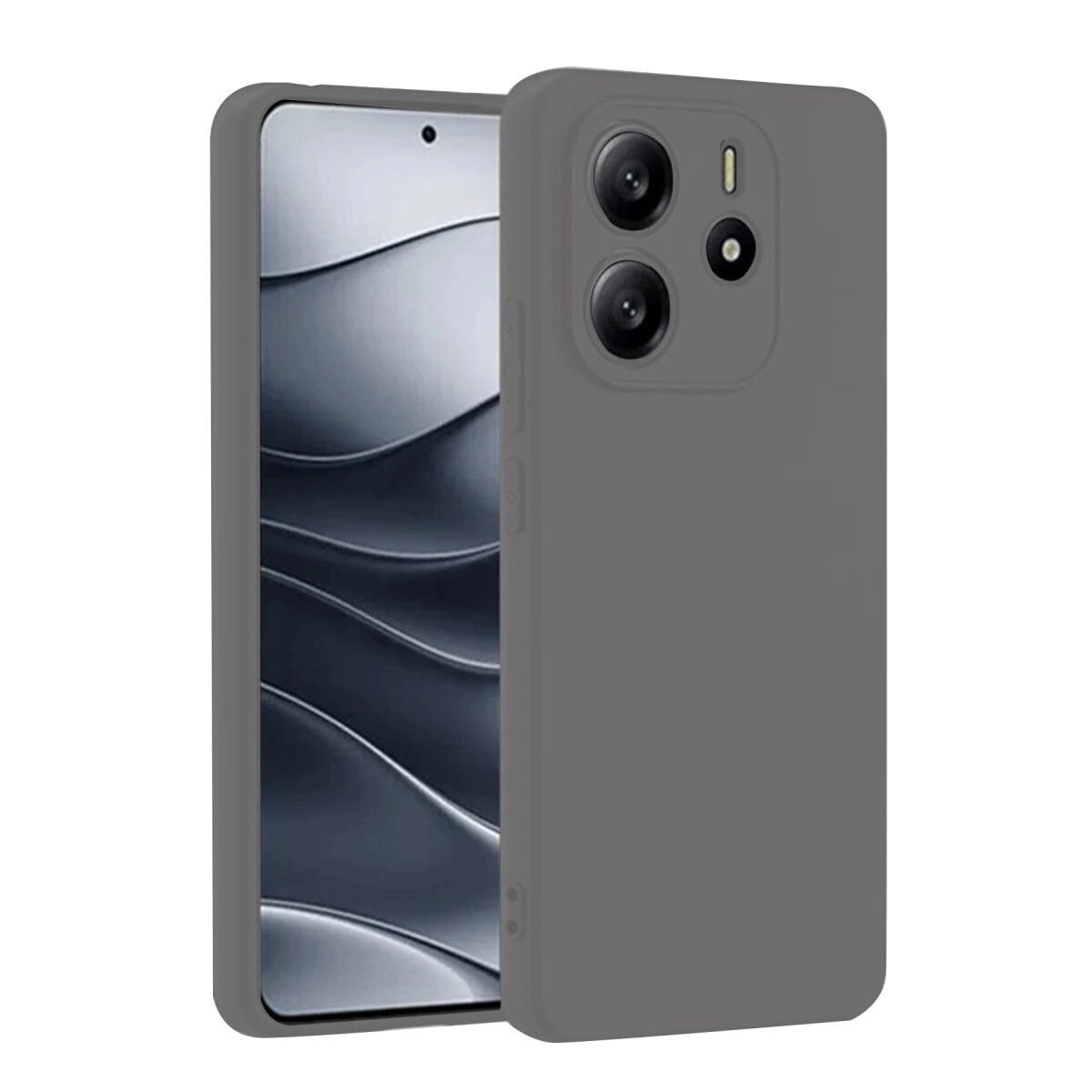 Xiaomi Redmi Note 14 4g Kılıf First Silikon - Gri