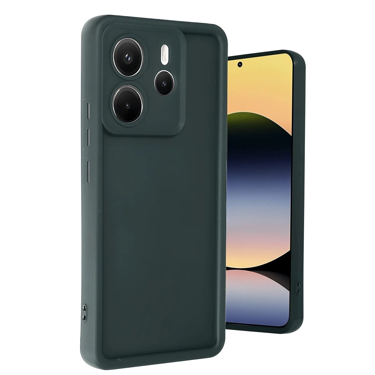 Xiaomi Redmi Note 14 4g Kılıf Viera Silikon - Koyu Yeşil