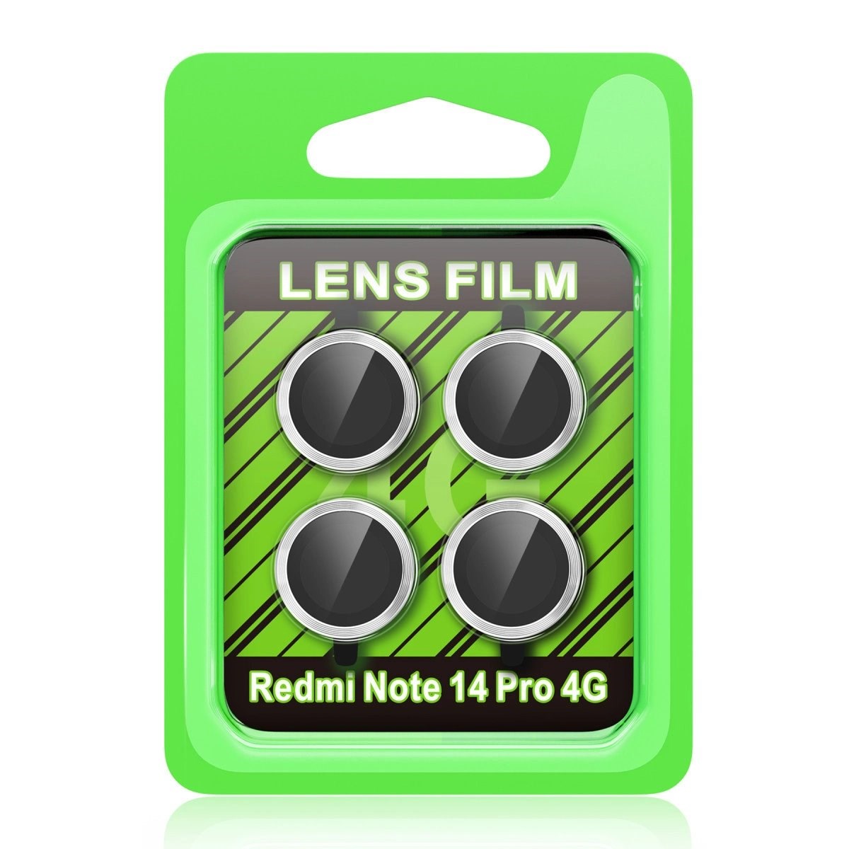 Xiaomi Redmi Note 14 Pro 4g Raze Metal Kamera Lens - Gümüş