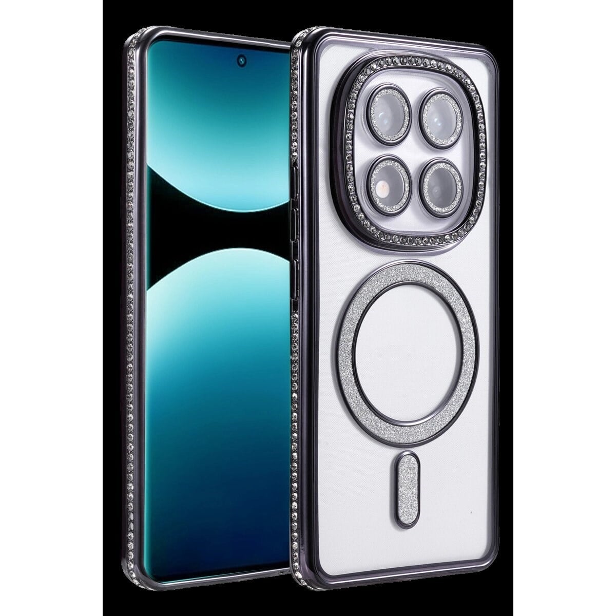Xiaomi Redmi Note 15 4g Joke Simli Magneticsafe Kılıf - Siyah