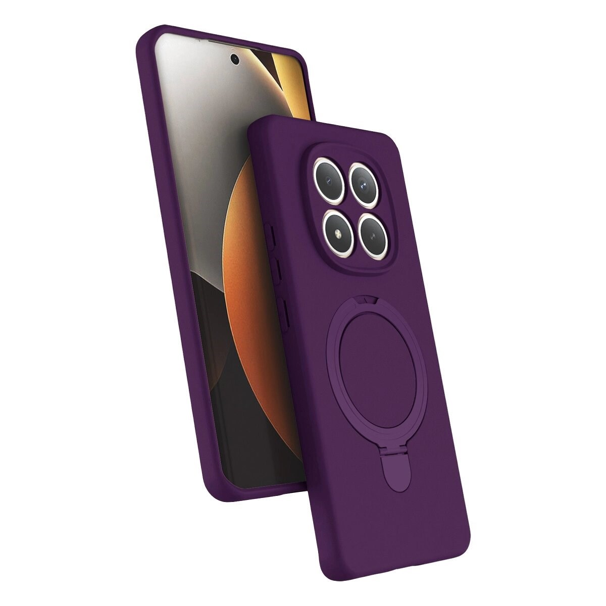 Xiaomi Redmi Note 15 Pro 4g Regal Magsafe Standlı Kapak - Derin Mor