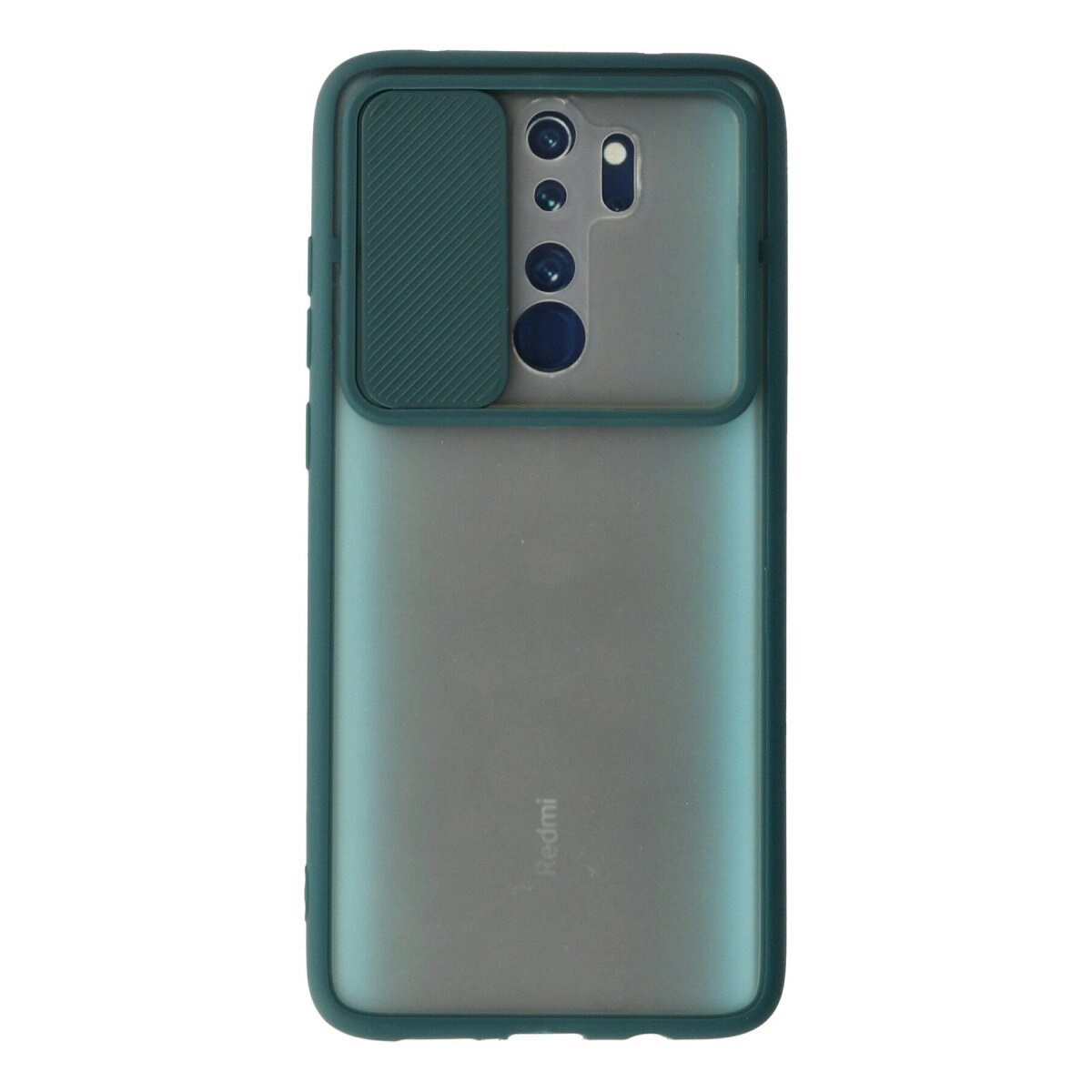 Xiaomi Redmi Note 8 Pro Kılıf Palm Buzlu Kamera Sürgülü Silikon - Yeşil