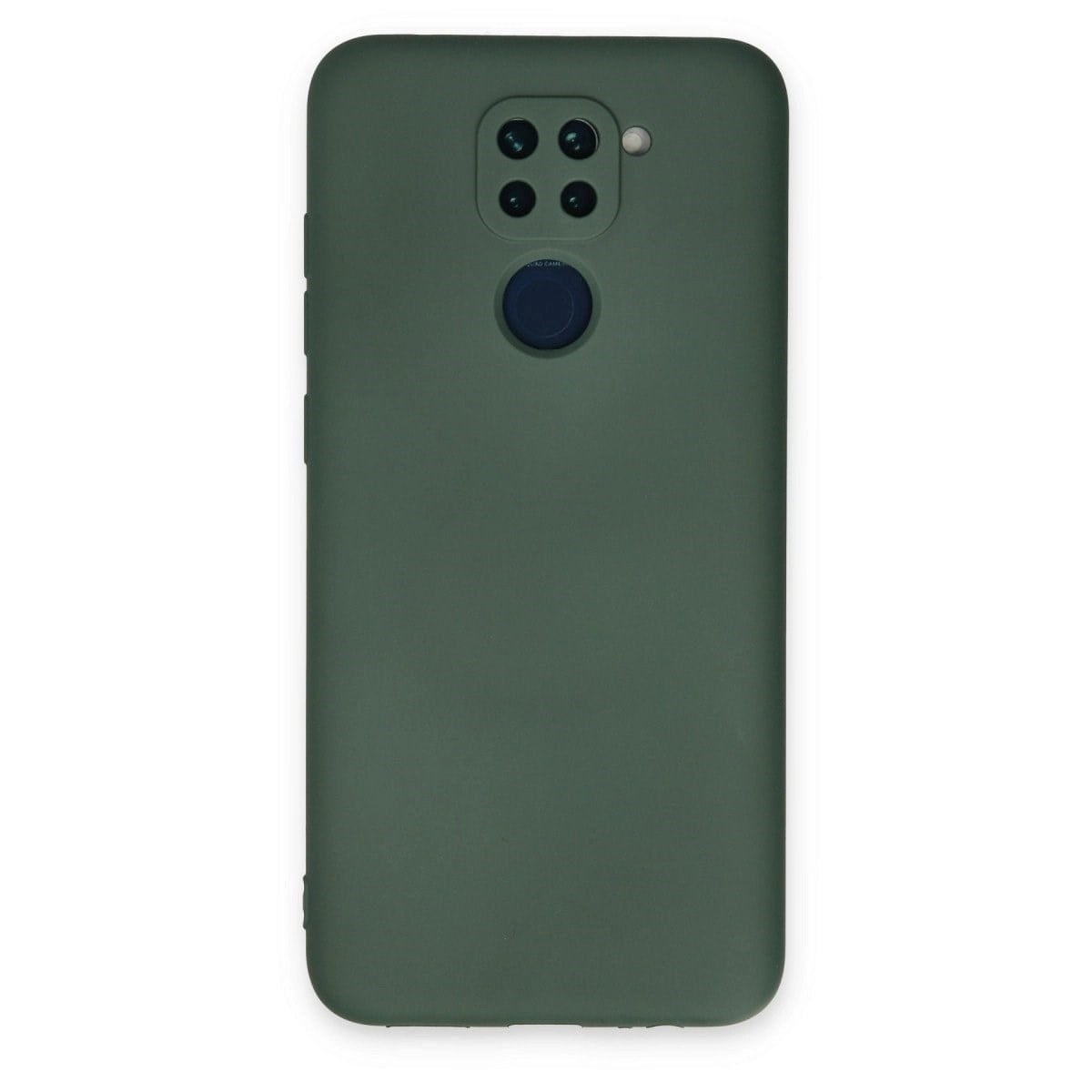 Xiaomi Redmi Note 9 Kılıf Nano İçi Kadife Silikon - Koyu Yeşil