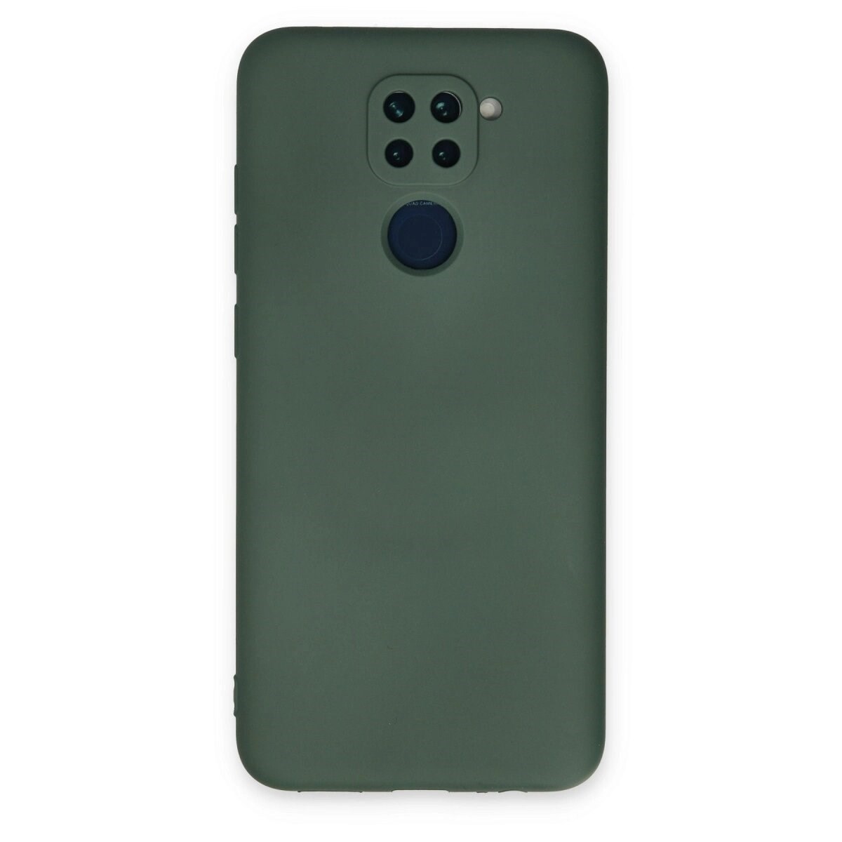 Xiaomi Redmi Note 9 Kılıf Nano İçi Kadife Silikon - Koyu Yeşil