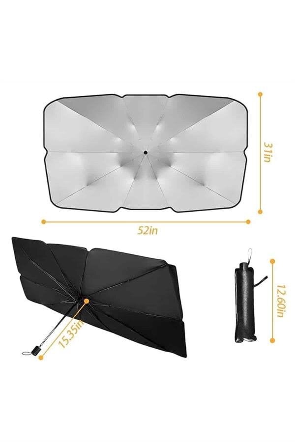 Yeni Nesil Tüm Araç Modellerine Uygun Oto Şemsiye Katlanabilir UV Işınlarına Karşı