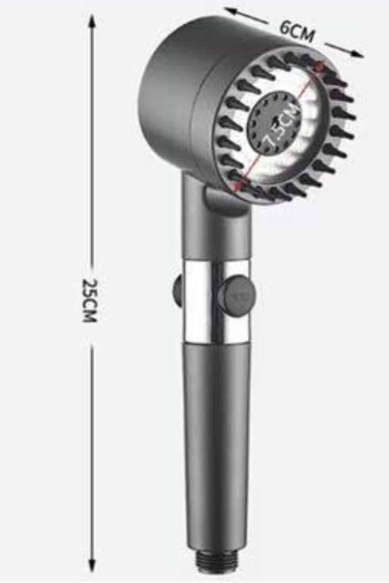 Yüksek Performanslı Masaj Etkili Su Tasarruflu Duş Başlığı Krom Kaplama Uzun Ömürlü