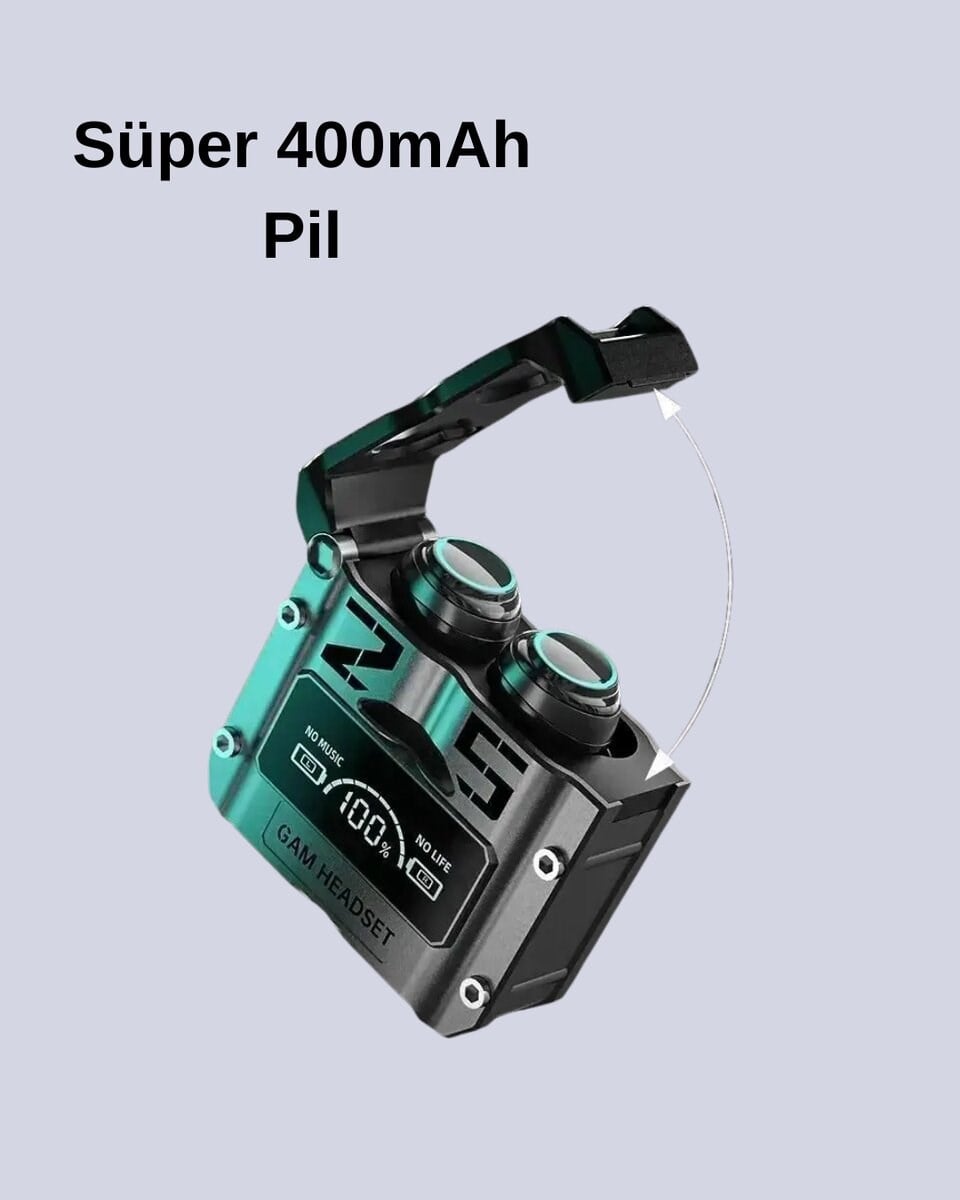 Yüksek Ses Kaliteli Kablosuz Bluetooth Kulaklık Suya Dayanıklı