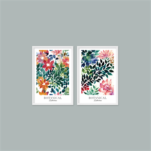 Banyolara Özel - Botanical Collection 2'li Tablo Seti