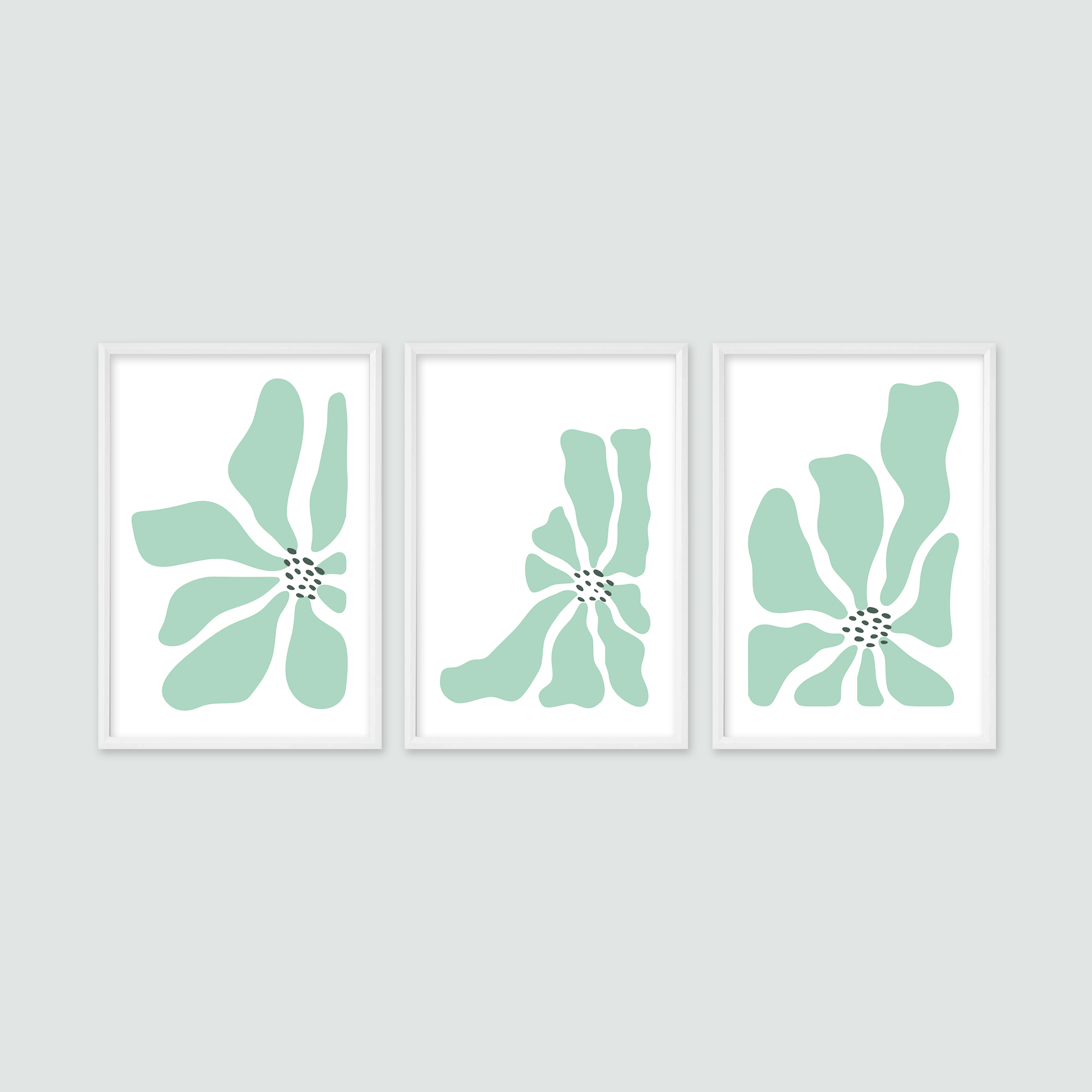Daisy Wall Art 3'lü Tablo Seti
