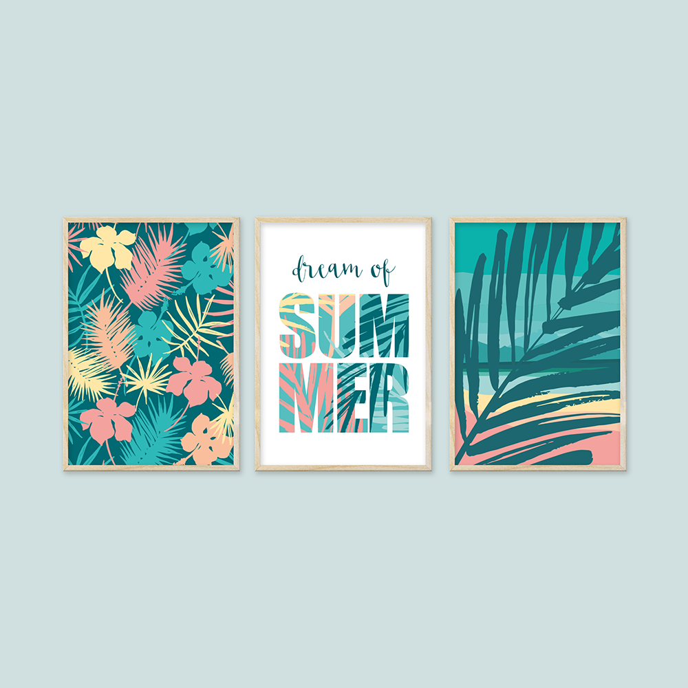 Dream of Summer 3'lü Tablo Seti