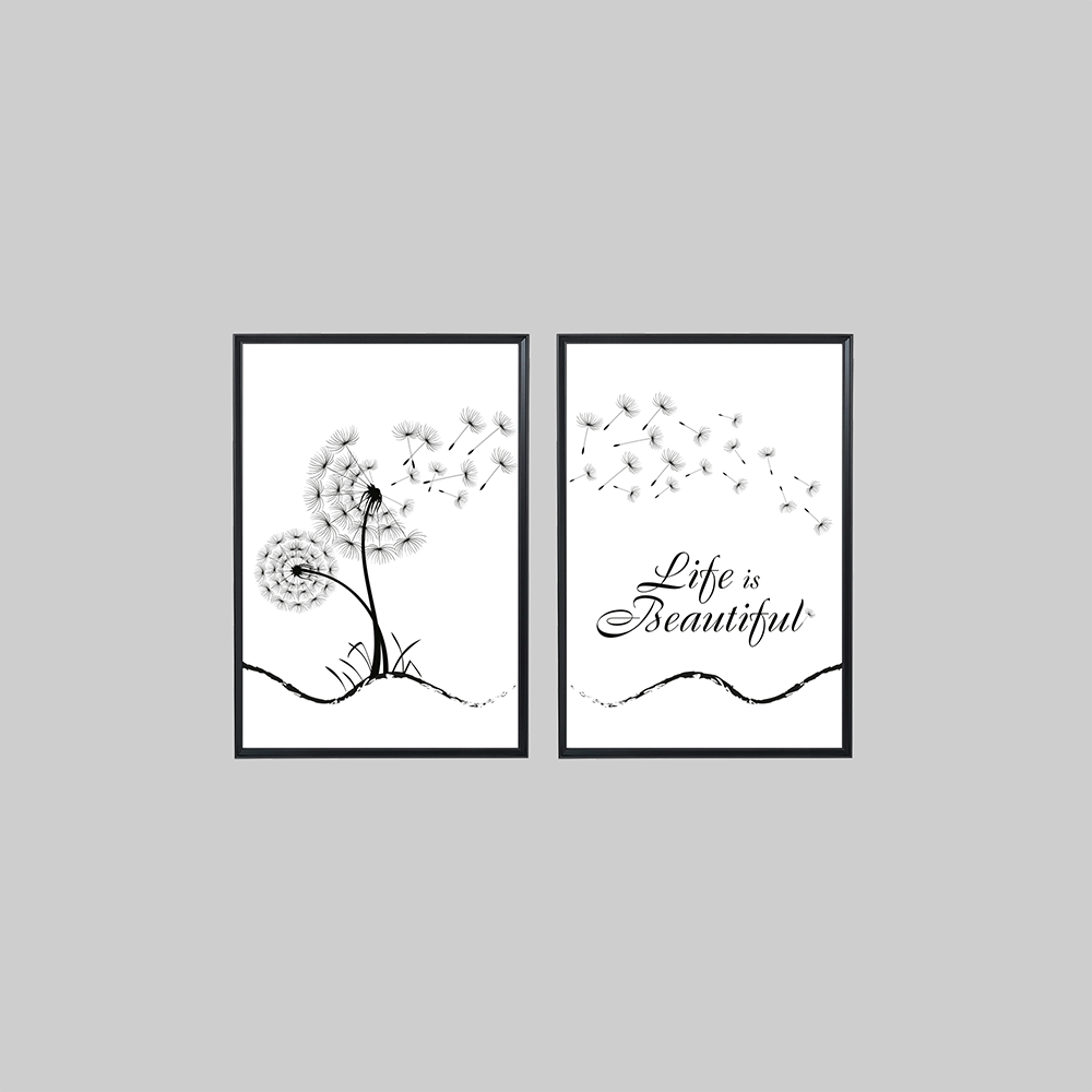 Life is Beautiful 2'li Tablo Seti