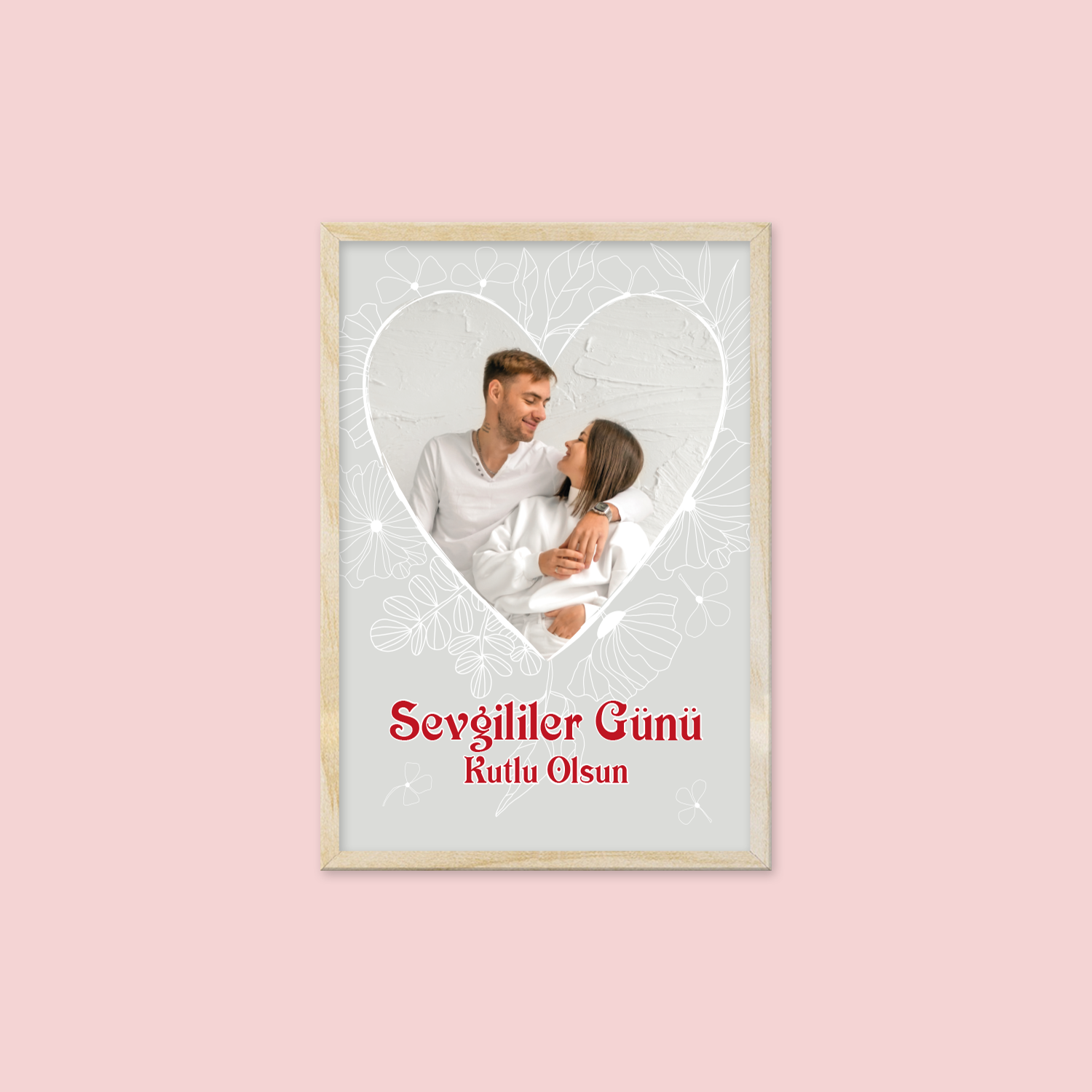 Sevgililer Günü Hediyesi - Kişiye Özel Hediyelik Çerçeveli Tablo