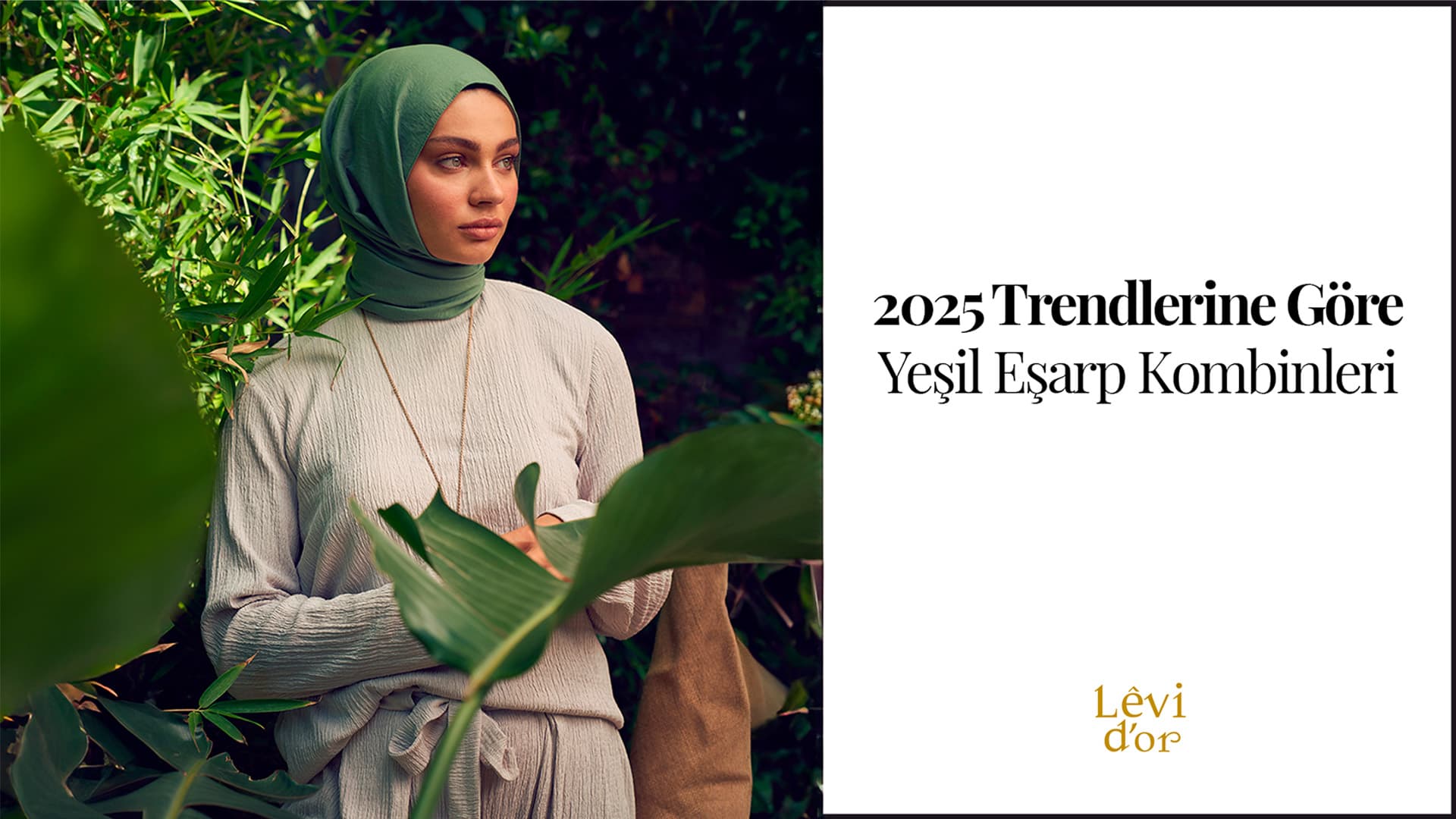 yeşil eşarp kombinleri