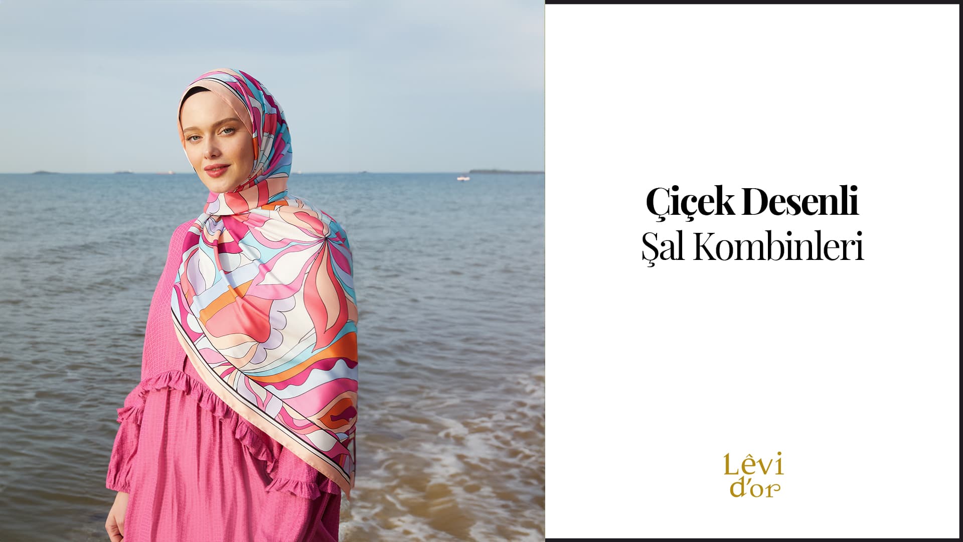 çiçek desenli şal kombinleri