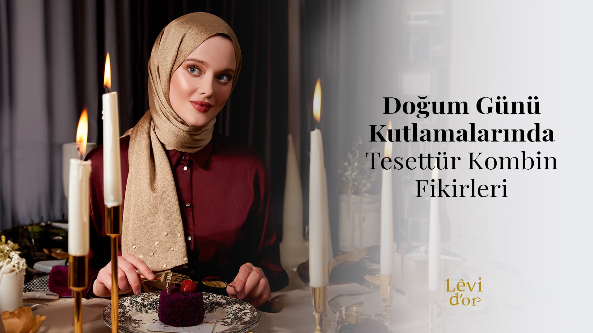 Tesettürlü doğum günü kombinleri
