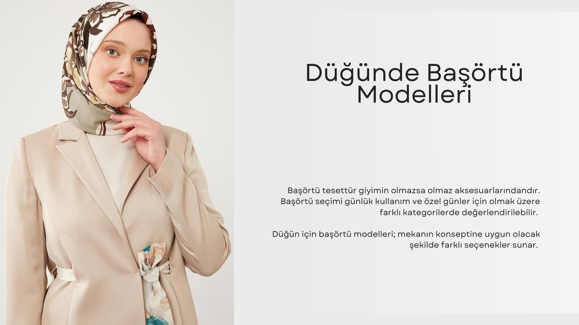 Düğünde Başörtü Modelleri