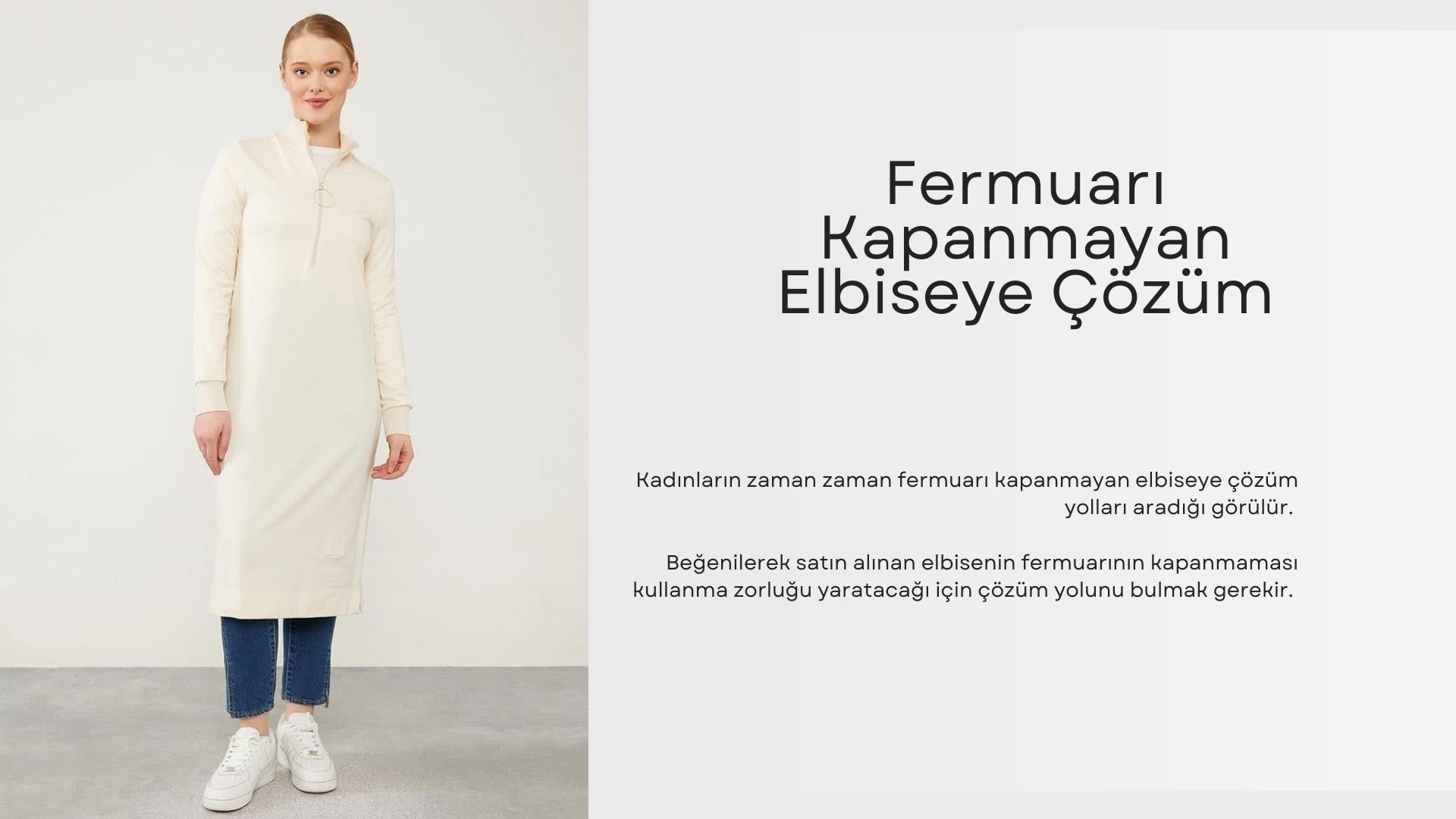 Fermuarı Kapanmayan Elbiseye Çözüm