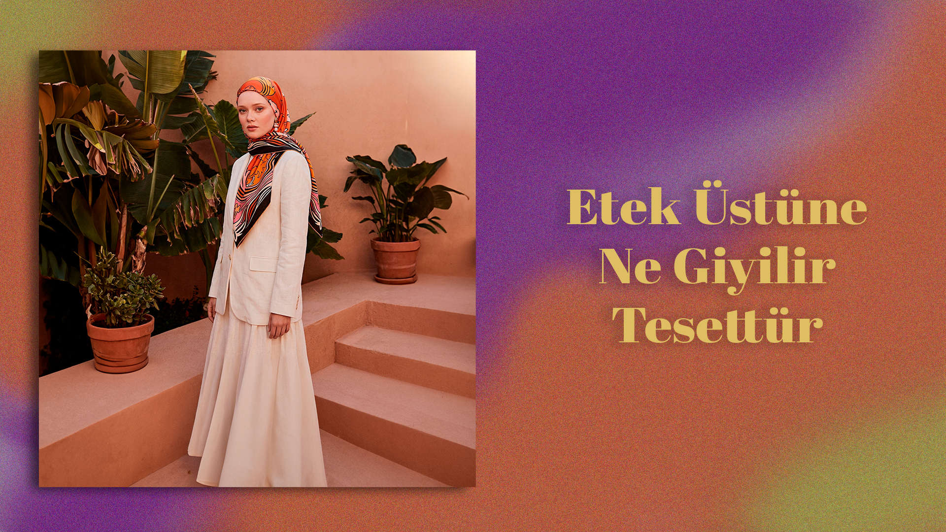 Tesettür etek kombinleri