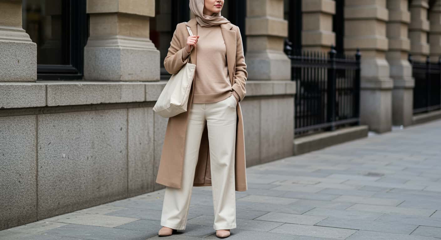 Tesettür kış kombinleri