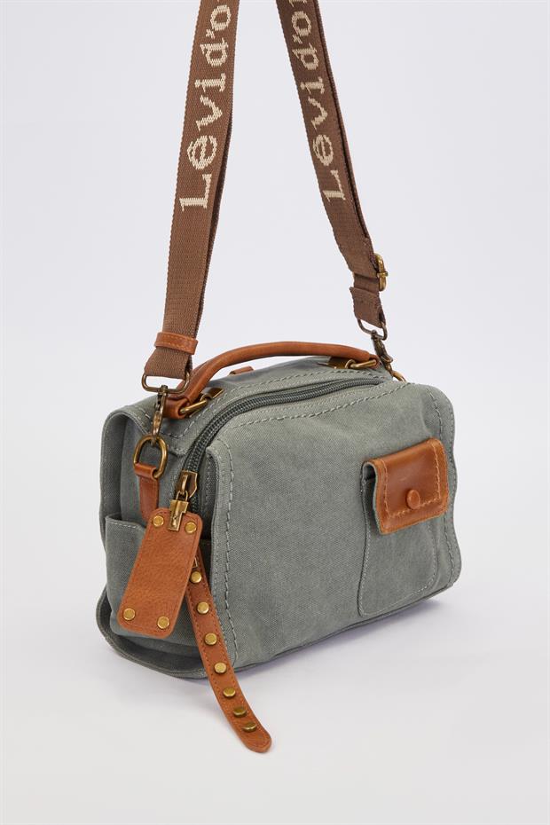 Açık Mavi Çift Askı Kullanımlı El Çantası