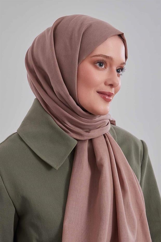 Açık Kahve Düz Tensel Şal