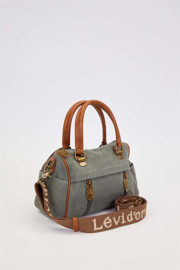 Açık Mavi Çok Gözlü El Kanvas El Çanta