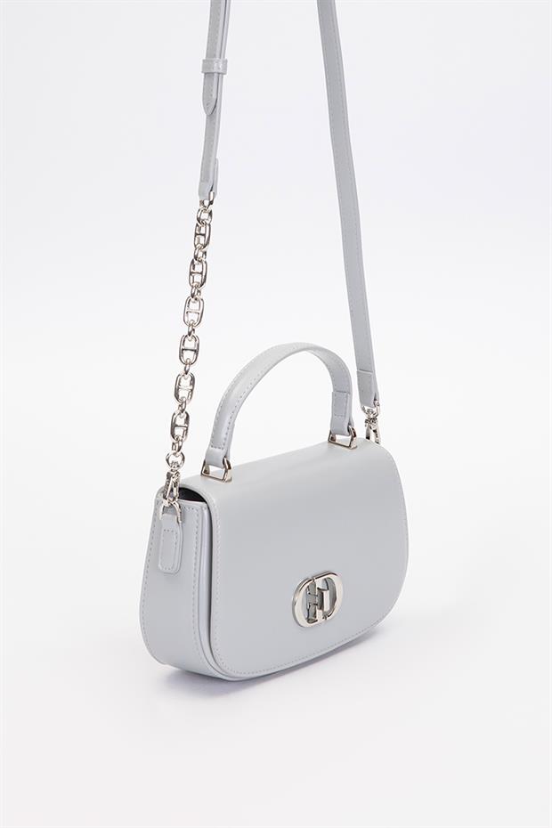 Açık Mavi Aksesuar Kapaklı Omuz Çantası