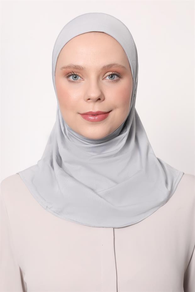 A.Gri Hijab Sport Bone