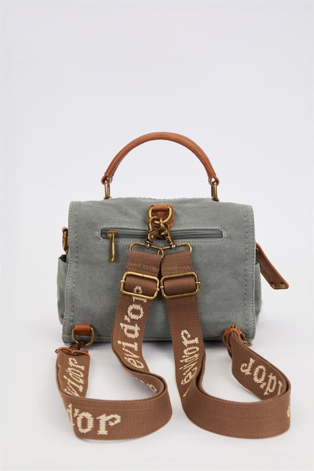 Açık Mavi Çift Askı Kullanımlı El Çantası