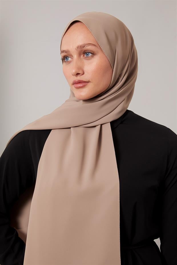 A.Kahve Düz Trend Şal