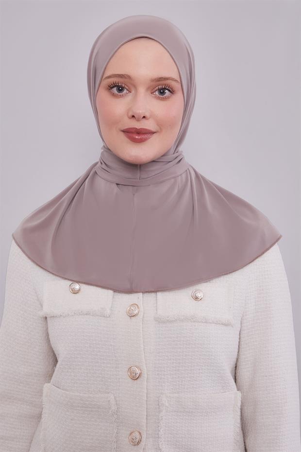 Açık Vizon Pratik Spor Çıtçıt Şal Bone