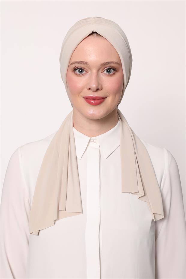 A.Bej Kelebek Desen Hazır Şal