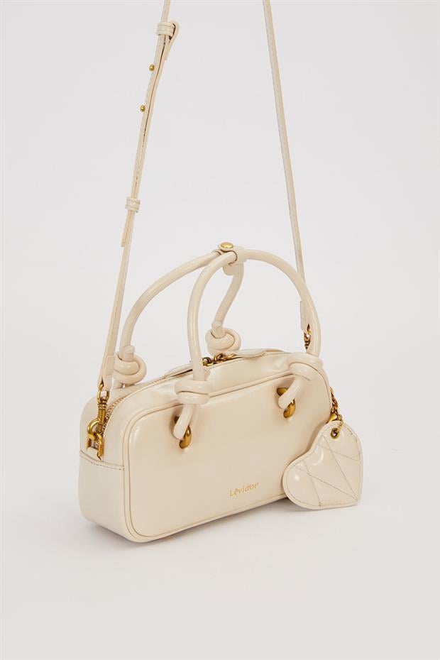 A.Gri Düğüm Askı Detaylı El Çantası