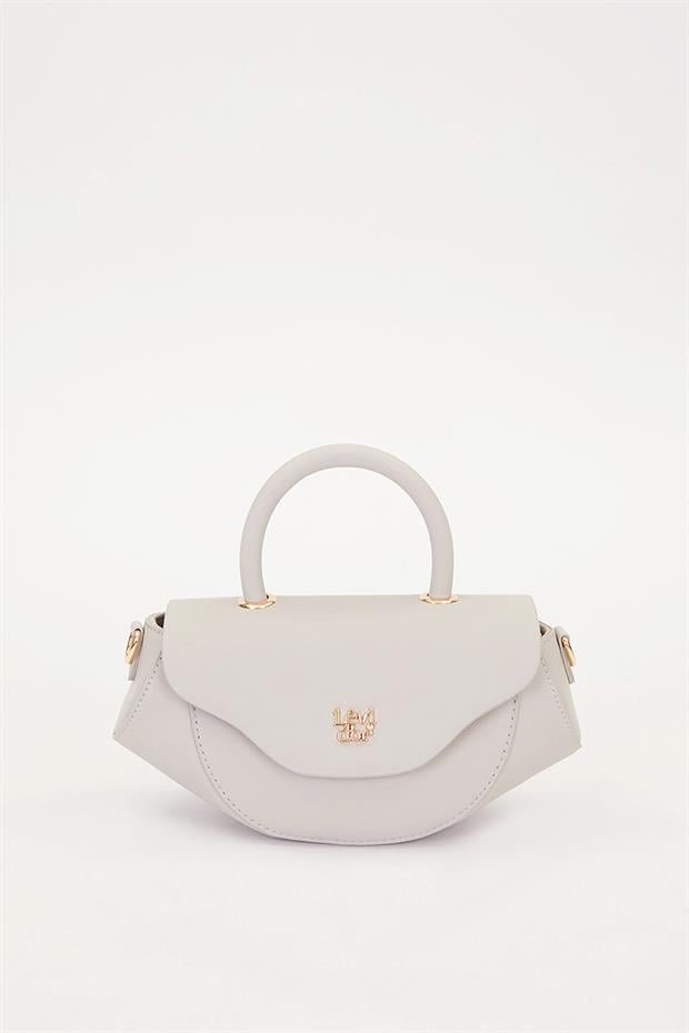 A.Gri Geometrik Model Omuz Çantası