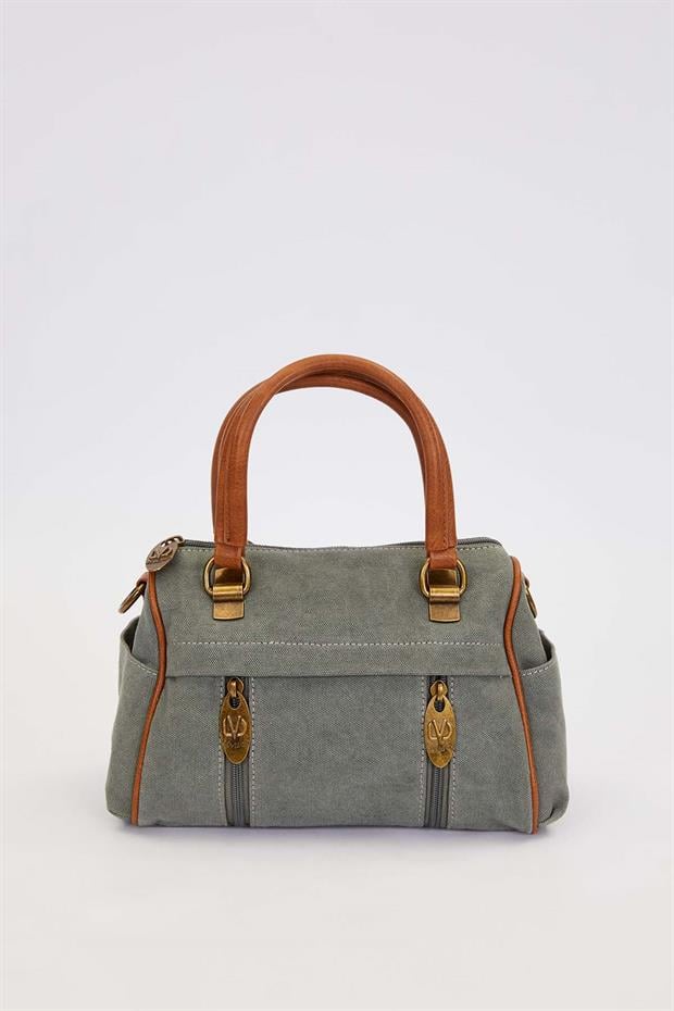 Açık Mavi Çok Gözlü El Kanvas El Çanta