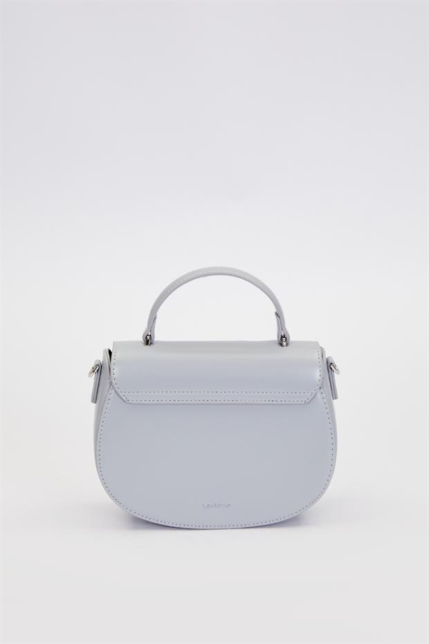 Açık Mavi Zincir Askı Detaylı El Çantası