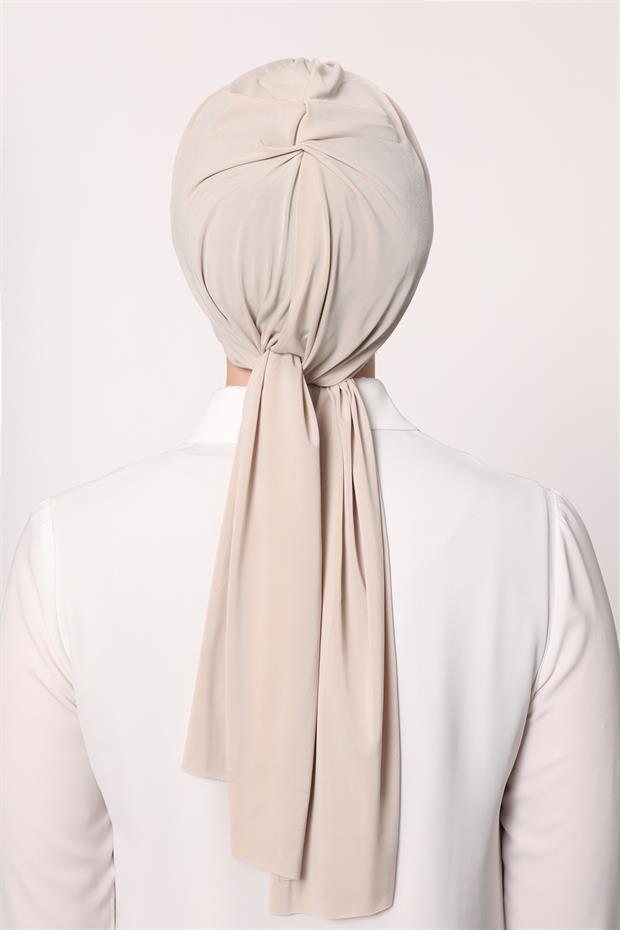 A.Bej Kelebek Desen Hazır Şal