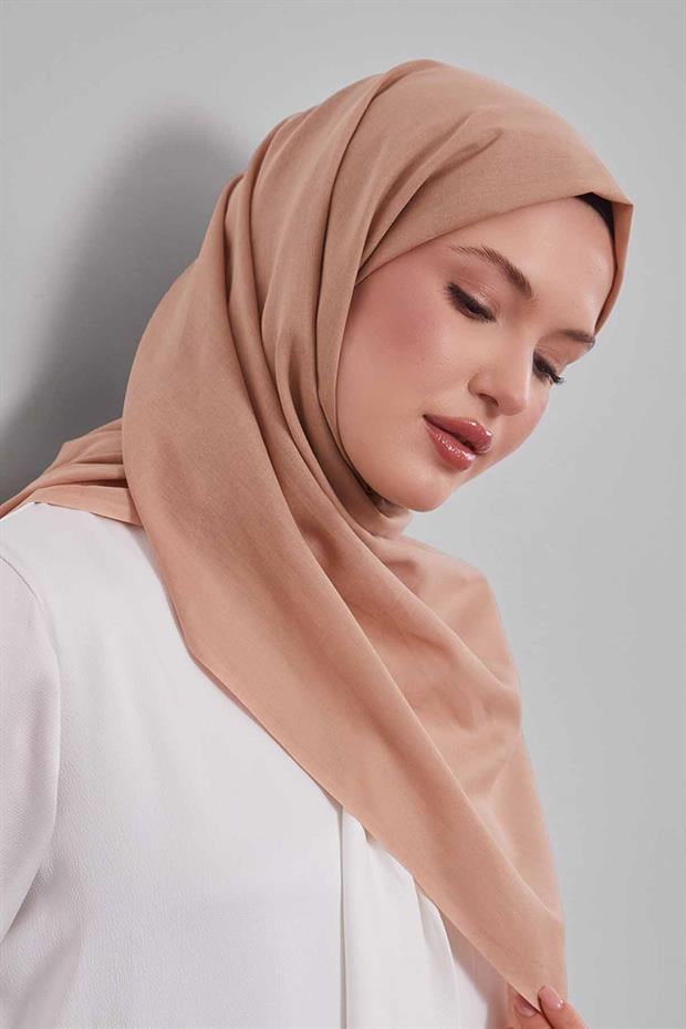 Açık Taba Düz Tensel Şal