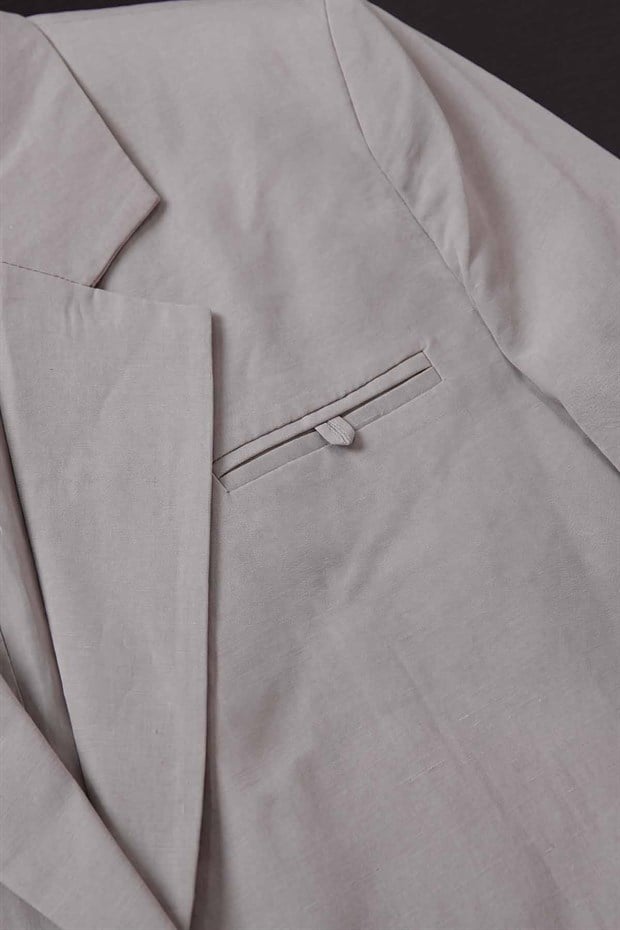Açık Gri Blazer Ceket