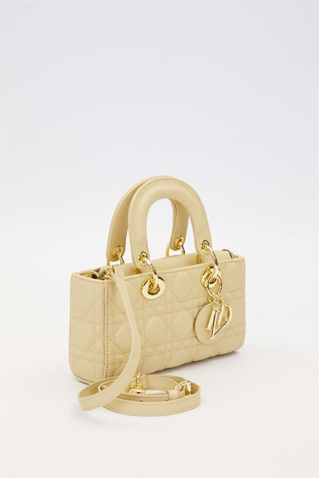 Açık Yeşil Zincir Askı Aksesuarlı El Çantası