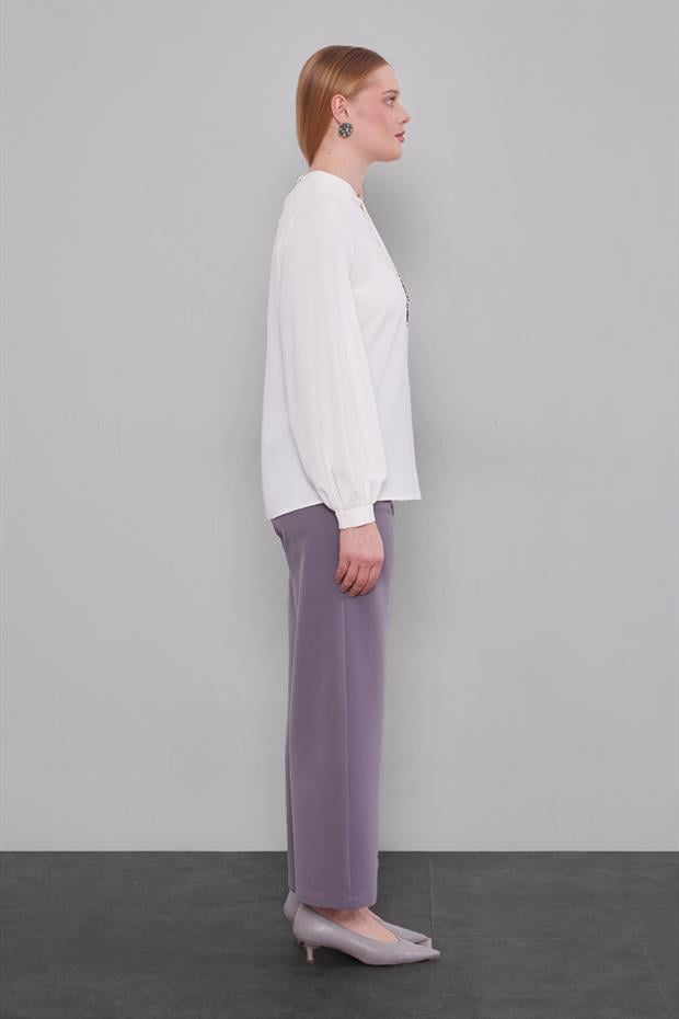 Antrasit Beli Lastikli Pantolon