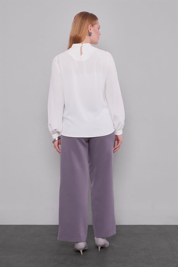 Antrasit Beli Lastikli Pantolon